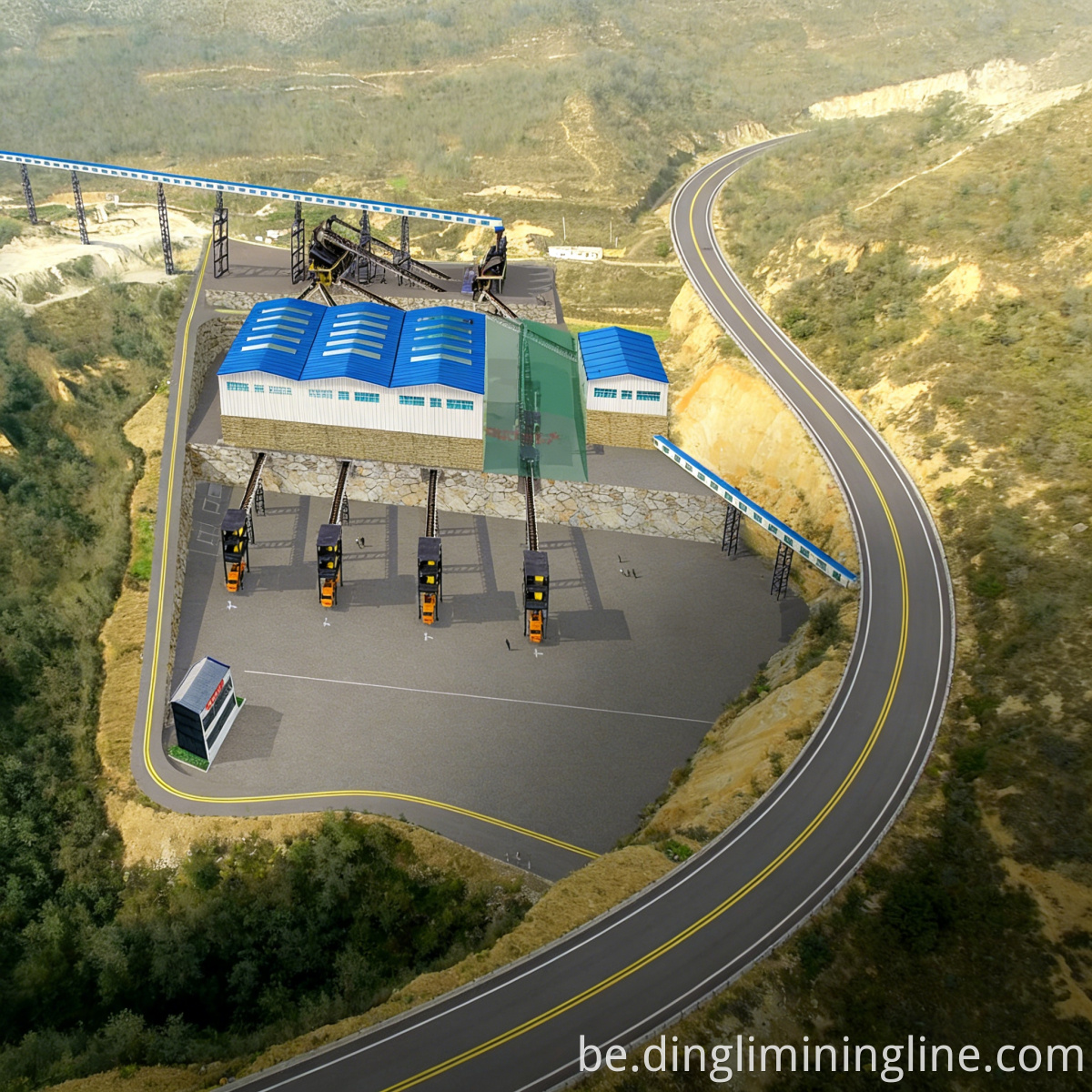 Stone Gravel Screening & Grading Line